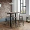 Cheapest ✔️ Julian Bowen Grafton Bar Table Mocha Elm 🛒 -Julian Bowen Sales Store 30794244