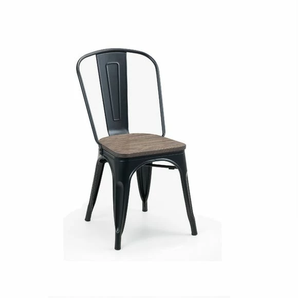 New ๐ Julian Bowen Grafton Set of 4 Metal Chairs Mocha Elm โ๏ธ 4 New ๐ Julian Bowen Grafton Set of 4 Metal Chairs Mocha Elm โ๏ธ - Image 2