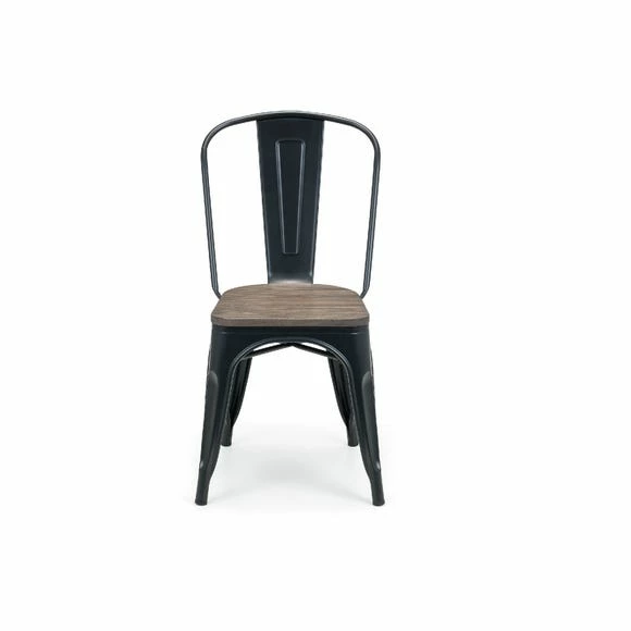 New ๐ Julian Bowen Grafton Set of 4 Metal Chairs Mocha Elm โ๏ธ 5 New ๐ Julian Bowen Grafton Set of 4 Metal Chairs Mocha Elm โ๏ธ - Image 3