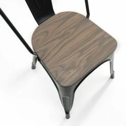 New ๐ Julian Bowen Grafton Set of 4 Metal Chairs Mocha Elm โ๏ธ 13 New ๐ Julian Bowen Grafton Set of 4 Metal Chairs Mocha Elm โ๏ธ -Julian Bowen Sales Store 30794247 alt05