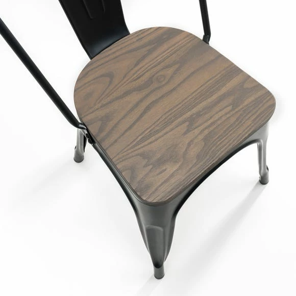 New ๐ Julian Bowen Grafton Set of 4 Metal Chairs Mocha Elm โ๏ธ 8 New ๐ Julian Bowen Grafton Set of 4 Metal Chairs Mocha Elm โ๏ธ - Image 6