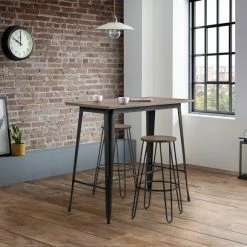 Cheap 😍 Julian Bowen Grafton Bar Table with 2 Dalston Stools 🎉