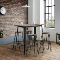 Best reviews of 🔔 Julian Bowen Grafton Bar Table with 4 Dalston Stools ✨