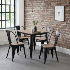 Best Sale ๐ Julian Bowen Grafton Square Dining Table with 4 Chairs ๐