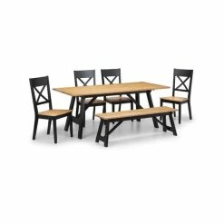 Buy 🧨 Julian Bowen Hockley Dining Table Oak 🥰 -Julian Bowen Sales Store 30794266 alt05