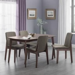 Promo ⭐ Julian Bowen Kensington Extendable Dining Table with 4 Chairs ⭐