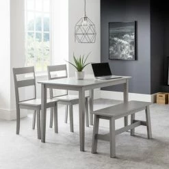 Deals ๐ฅ Julian Bowen Kobe Compact Rectangular Dining Table Grey โ๏ธ
