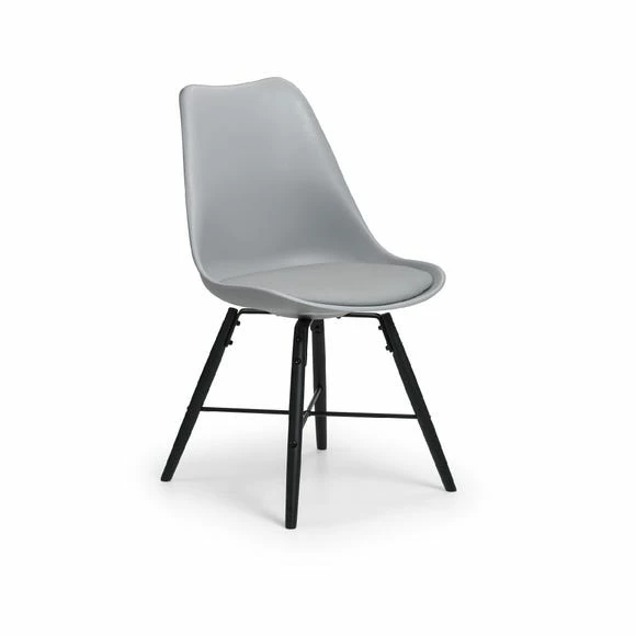 Best Sale 👏 Julian Bowen Kudos Round Glass Pedestal Dining Table with 4 Kari Grey Chairs 💯 6 Best Sale 👏 Julian Bowen Kudos Round Glass Pedestal Dining Table with 4 Kari Grey Chairs 💯 - Image 4