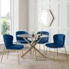 Wholesale 🔔 Julian Bowen Montero Round Glass Dining Set with 4 Harper Chairs 👏 -Julian Bowen Sales Store 30794325