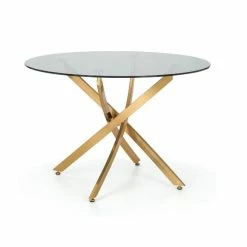 Wholesale 🔔 Julian Bowen Montero Round Glass Dining Set with 4 Harper Chairs 👏 -Julian Bowen Sales Store 30794325 alt02