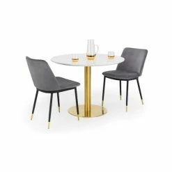 Budget 🔥 Julian Bowen Palermo Round Pedestal Dining Table ❤️ -Julian Bowen Sales Store 30794330 alt06