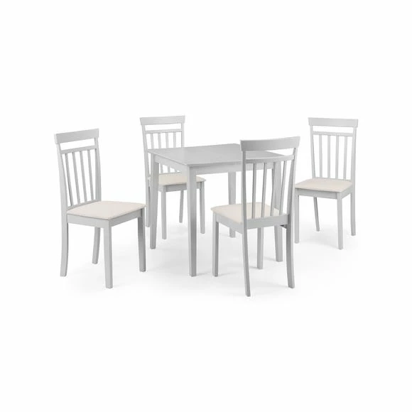 Cheapest 👏 Julian Bowen Rufford Grey Dining Table with 4 Coast Grey Chairs 👍 5 Cheapest 👏 Julian Bowen Rufford Grey Dining Table with 4 Coast Grey Chairs 👍 - Image 3