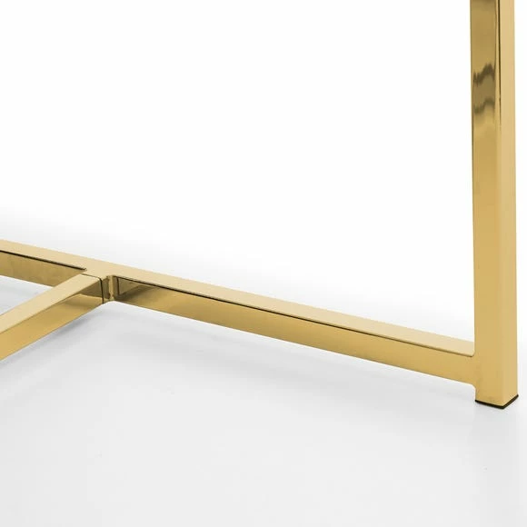Wholesale 🤩 Julian Bowen Scala Rectangular Dining Table Gold 🧨 7 Wholesale 🤩 Julian Bowen Scala Rectangular Dining Table Gold 🧨 - Image 5