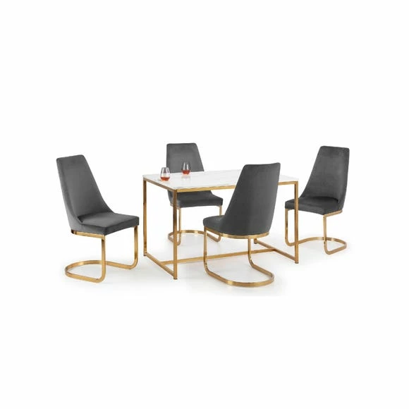 Wholesale 🤩 Julian Bowen Scala Rectangular Dining Table Gold 🧨 8 Wholesale 🤩 Julian Bowen Scala Rectangular Dining Table Gold 🧨 - Image 6