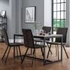 New ✔️ Julian Bowen Staten Rectangular Dining Table with 4 Monroe Chairs 😀 -Julian Bowen Sales Store 30794365