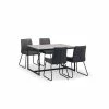 Cheap 😍 Julian Bowen Staten Rectangular Dining Table with 4 Soho Chairs ⭐
