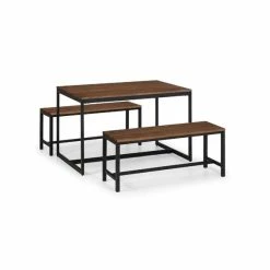 New 🧨 Julian Bowen Tribeca Dining Bench Walnut 🧨 -Julian Bowen Sales Store 30794383 alt02