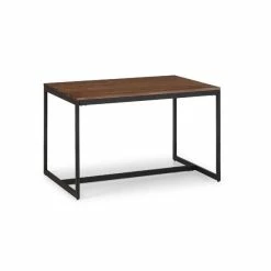 Budget 🌟 Julian Bowen Tribeca Rectangular Walnut Dining Table with 4 Jazz Black Chairs 🧨 -Julian Bowen Sales Store 30794384 alt01