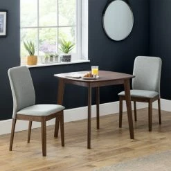 Budget 😀 Julian Bowen Berkeley Set of 2 Dining Chairs Grey ❤️