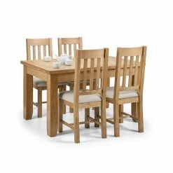 Best Pirce 🥰 Julian Bowen Astoria Extendable Dining Table Light Oak 🛒 -Julian Bowen Sales Store 30794571 alt04