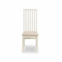 Deals 😀 Julian Bowen Vermont Set of 2 Dining Chairs Ivory ✨ -Julian Bowen Sales Store 30794590 alt02