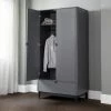 Best reviews of 🥰 Julian Bowen Chloe Double 1 Drawer Wardrobe, Grey 😀