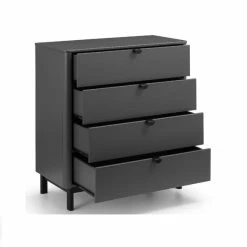 Best Pirce 😀 Julian Bowen Chloe 4 Drawer Chest, Grey 🛒 -Julian Bowen Sales Store 30809994 alt02