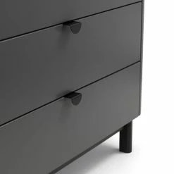 Best Pirce 😀 Julian Bowen Chloe 4 Drawer Chest, Grey 🛒 -Julian Bowen Sales Store 30809994 alt04