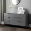 Best deal 🥰 Julian Bowen Chloe Wide 6 Drawer Chest, Grey ⌛ -Julian Bowen Sales Store 30809995