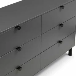 Best deal 🥰 Julian Bowen Chloe Wide 6 Drawer Chest, Grey ⌛ -Julian Bowen Sales Store 30809995 alt04