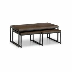 Hot Sale 🌟 Julian Bowen Brooklyn Oak Nesting Coffee Tables ✨
