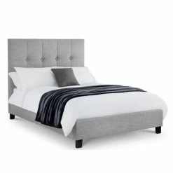 Wholesale 👍 Julian Bowen Sorrento Light Grey Upholstered Bed Frame 🛒